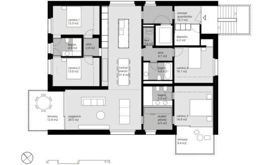 Nuovi e prestigiosi 5 ½ locali (in posizione privilegiata)
